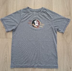 FSU Grey Short-Sleeve Graphic Tee - Team Logo